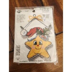 Curly-Q's #2506 Lil' Star Needlepoint Ornament Needlemagic Inc NEW